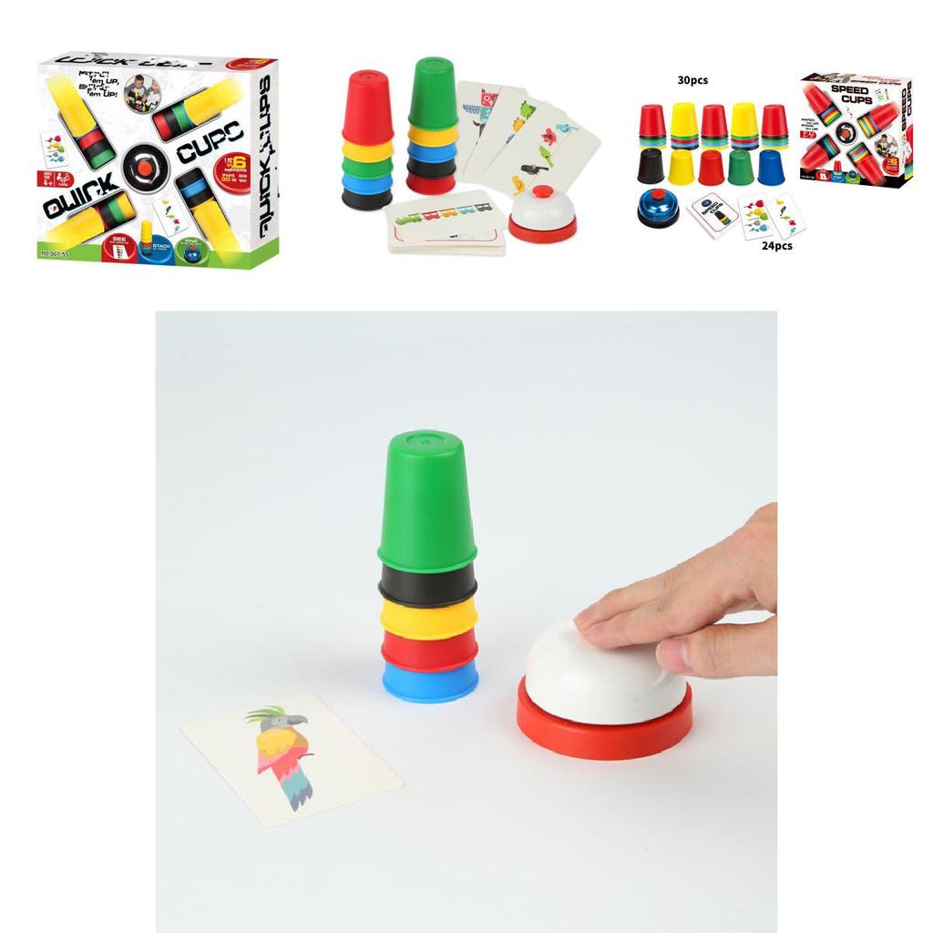 Creative Childrens Stacking Cup Game With Fast Speed Competition For Reaction And Insight Development