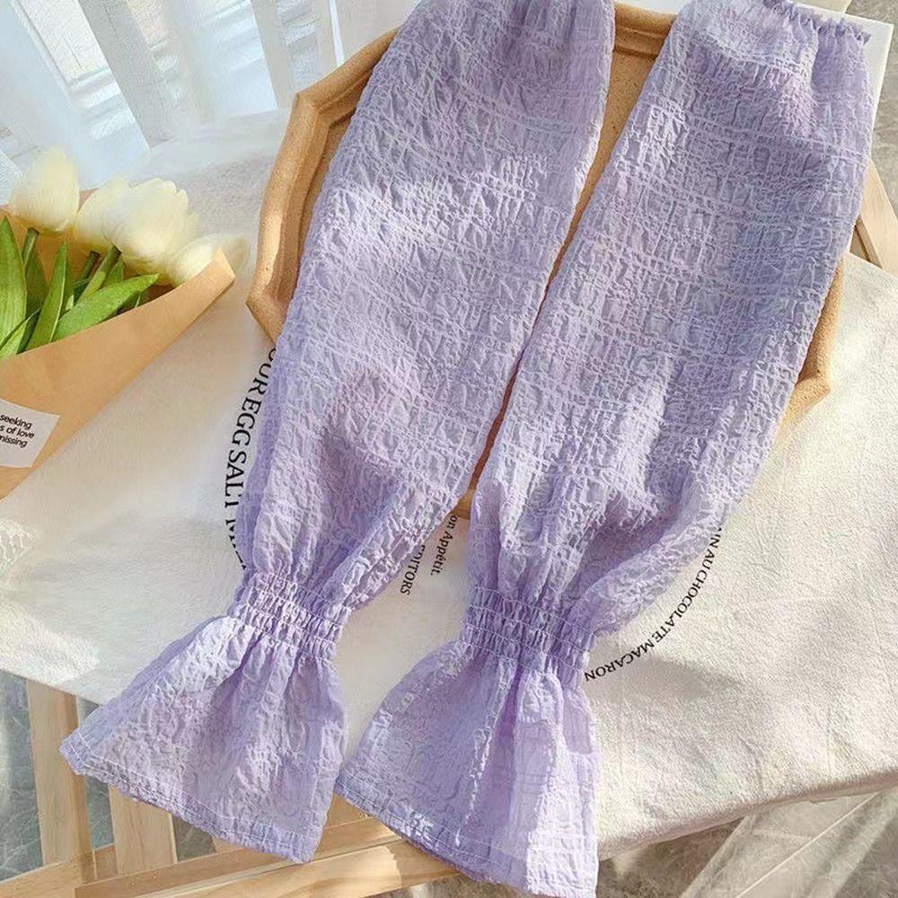 UV Protection Long Sleeves Cycling Chiffon Sleeve Cooling Sleeves Arm Sleeves Sunscreen Sleeves