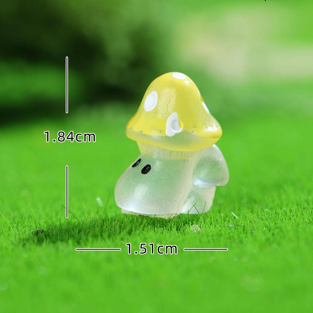 Luminous Wild Mushroom Mini Ornaments – Cute DIY Accessories