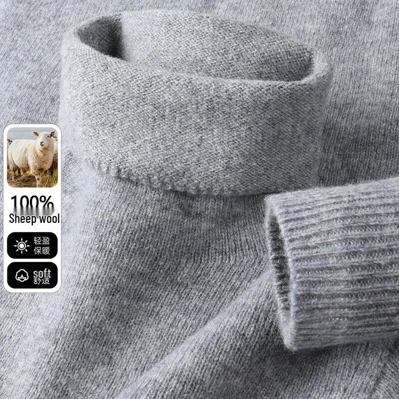 SNOWFLYING Women's Turtleneck 100% Wool Sweater