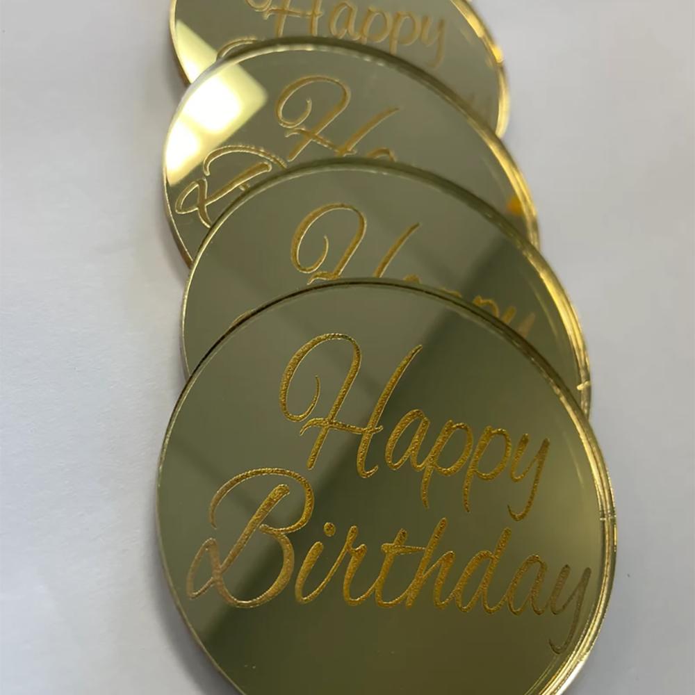 

10Pcs gold Acrylic Ramadan Mubarak Cake cupcake Topper Eid al-Fitr Muslim Islamic Kareem Iftar suhoor Dessert table Decoration 10pcs 5CM