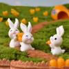 Adorable Chinese Style Rabbit House Garden Resin Decoration