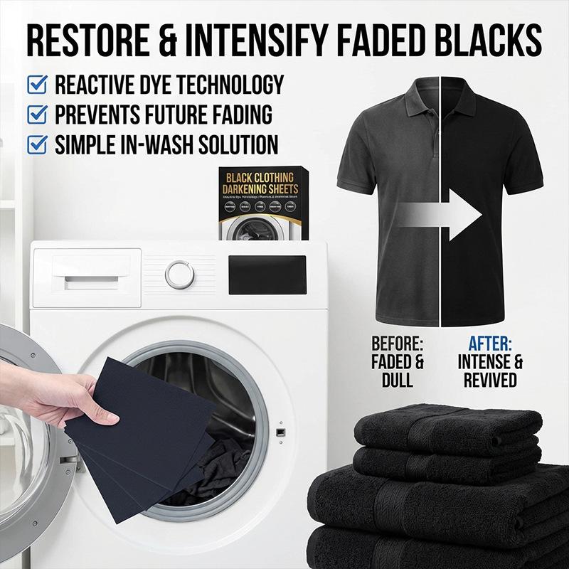 Clothing darkening tablets, home laundry dyeing color-fixing darkening tablets,black clothing fading repair color replenishment