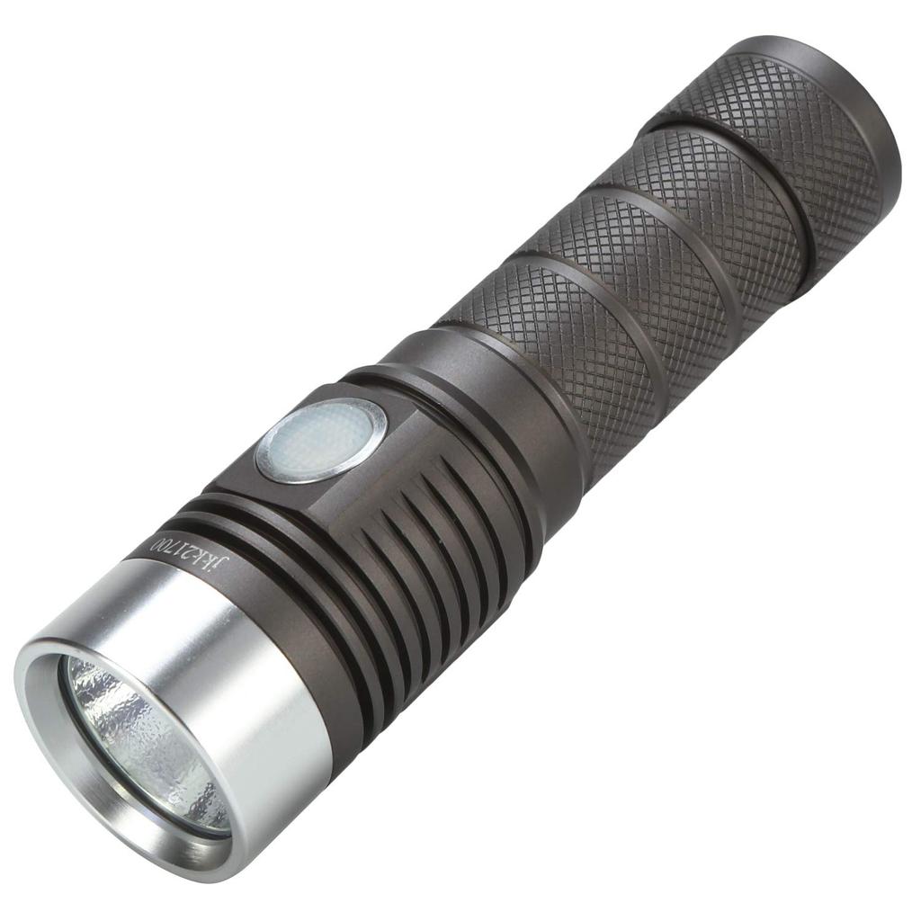 USB Rechargeable 1600 Lumens SST40 LED Tactical Light Ultra Compact Size Waterproof Powerful LED Light Palm Size Lightweight and Durable T6061