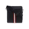 Letter Logo Leather Crossbody Shoulder Bag Men Bags Black 60282225879F006
