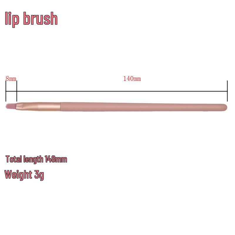8/12-Piece Pink Makeup Brush Set for Beginners: Includes Soft Bristle Powder, Eyeshadow, and Angled Eyeliner Brushes.