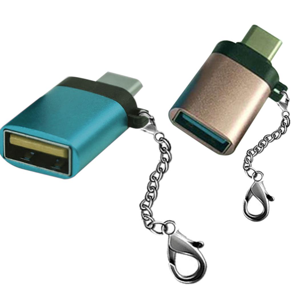 USB C Adapter Multipurpose Portable Type C to USBA Connector For Laptops Chargers Device Portable