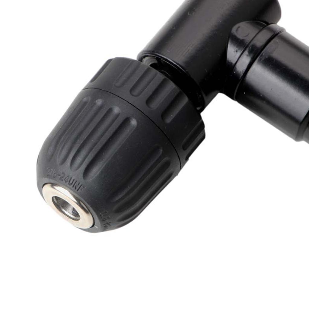 90 Degree Right Angle Electric Drill Keyless Chuck Corner Impact Drill Adapter Right Angle Bend Extension Adapter