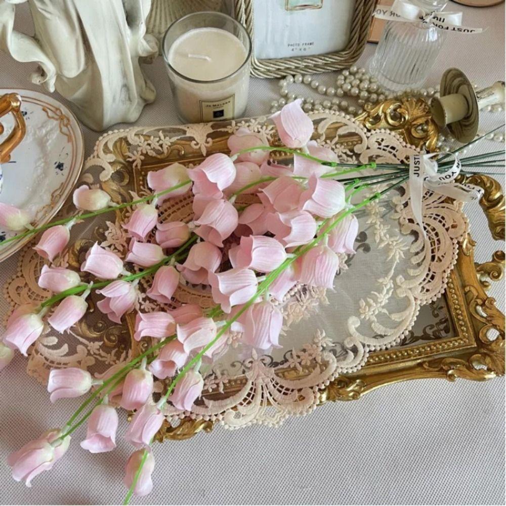 

Elegant Simulation Small Orchid 9 Heads Artificial Flower Lantern Fake Flowers Living Room