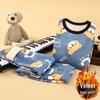 Children's Thermal Underwear Set - Boys & Girls Velvet-Lined Two-Piece Winter Pajamas