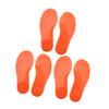 3 Pairs   Marker PVC Colorful Foot Shaped Training Pad Toy for Indoor Outdoor