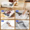 Intelligent Cat Litter Box Automatic Self-Cleaning Bedpans Scooping Open Semi-Enclosed Cats Toilet Oversize High-Capacity toilet