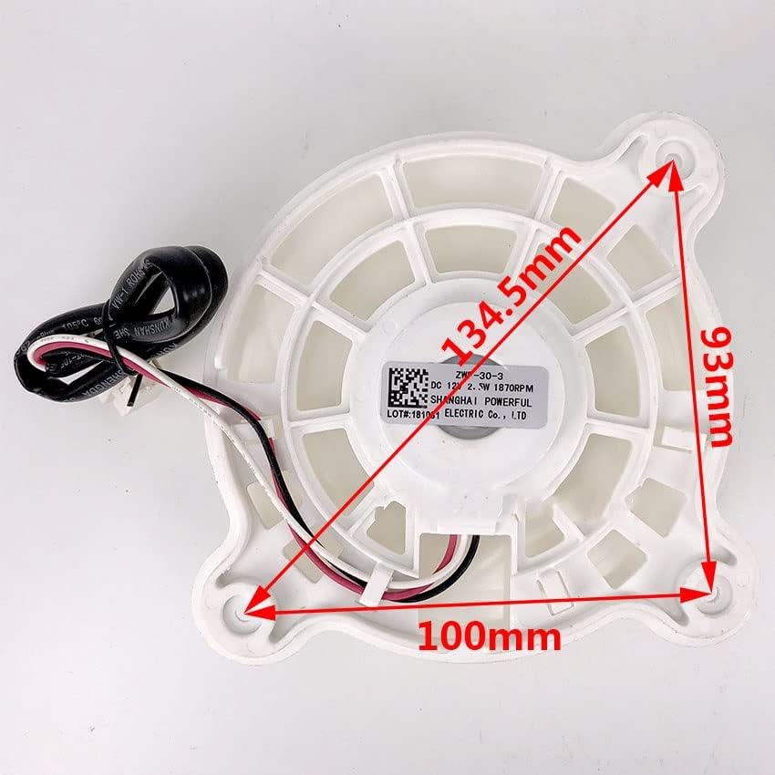 Refrigerator Parts Fan Fan Motor ZWF-30-3 DC12V 2.5W 1870RPM