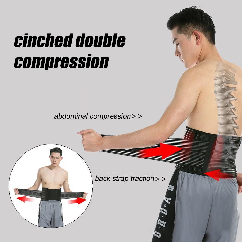 Double Pull Back Lumbar Support Belt Orthopedic Waist Corset Men Women Spine Decompression  Back Pain Relief Waist Trainer Brace
