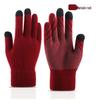 "Warm Knitted Touchscreen Gloves for Couples: Thick Non-Slip Wool, Men’s & Women’s Winter Design."