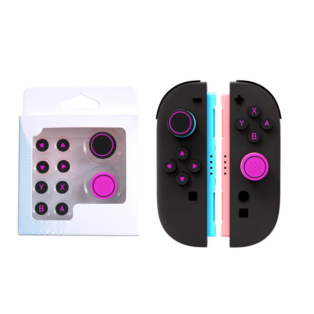 For Nintendo Switch 2 Joystick Cap Non Slip Silicone Controller Thumb Grip Game Accessories Button Sticker Set
