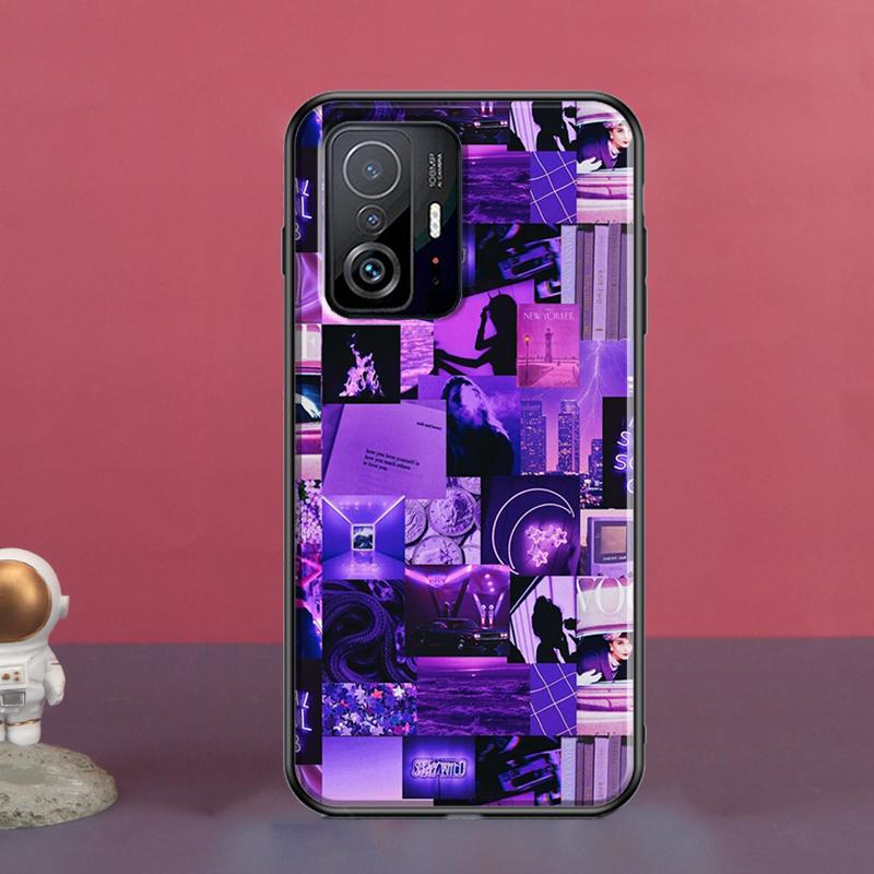 Purple Aesthetic For POCO X5 X3 F5 Pro X4 F4 GT M5s C40 F3 Case For Xiaomi 13 Lite 12 11T 12T Pro 12X Cover