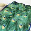 Women  Scarf Color Pattern Sunscreen Shawl Simple Satin Mid-length Silky Scarf