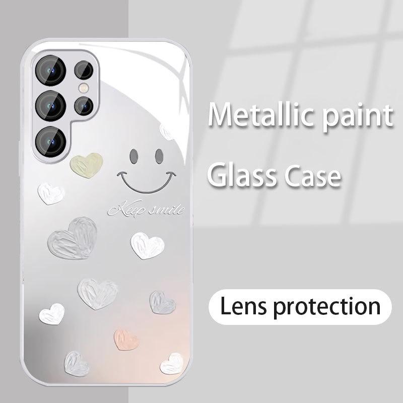 

Love Smiley Face Suitable for Samsung S23ULTRA Mobile Phone Case S24 Girl S22 Skin Friendly A53 Sense A34 All Inclusive A1 Samsung S25ULTRA