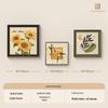 Retro Sunflower Ceramic Wall Art Set