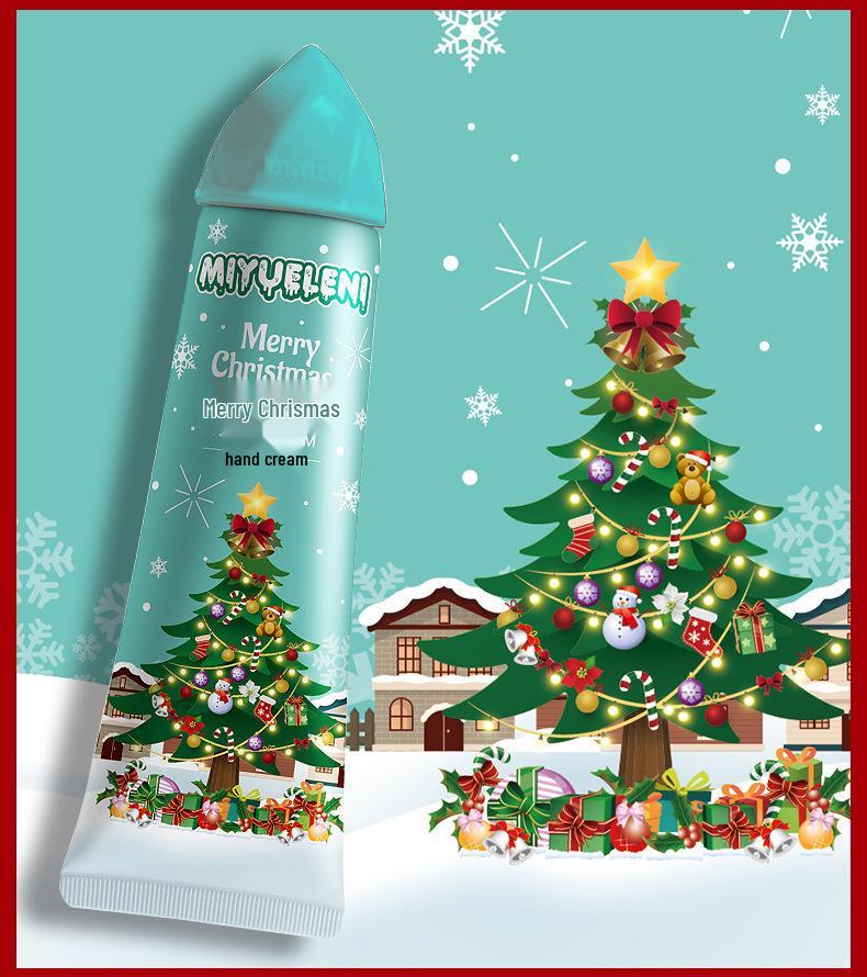Mi Yue Le Ni Christmas Ice Cream Hand Cream 30g - Hydrating, Non-Greasy, Moisturizing, Refreshing Cone