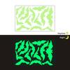 Glow in The Dark Wall Stickers Waterproof Self-Adhesive PVC Decals Glowing Wall Stickers for Bedroom Living Room Bathroom Kitchen Scratch-Resistant