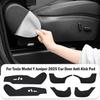 Car Door Anti Kick Pads for Tesla Model Y Juniper 2025 Door Anti-kick Sticker Soil-proof Mat Children's Kick Pad Car Accessories