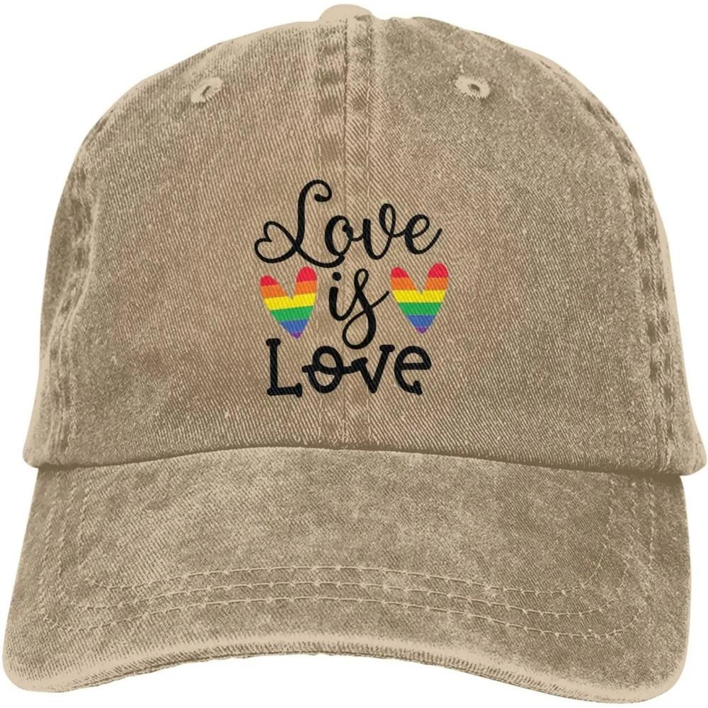 Peace Love Let Your True Color Shine Denim Baseball Cap Golf Dad Hat Adjustable Original Classic Cap Hats