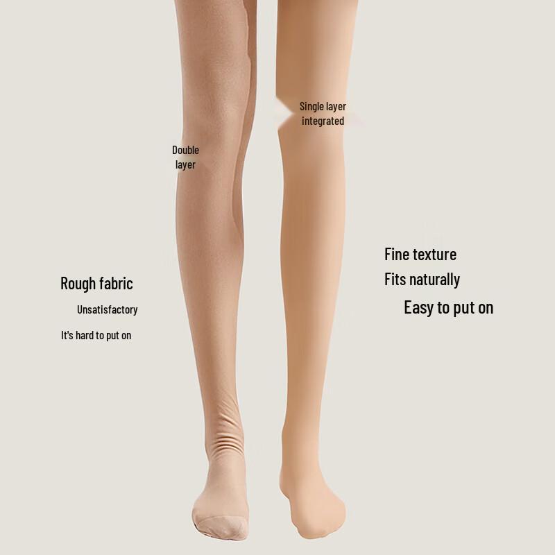 Afanti Women's Warm Fleece Lined Bare Leg Effect Pantyhose