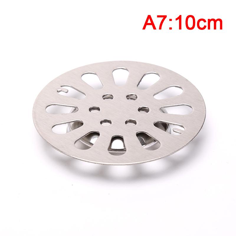 1Pc Stainless Steel Floor Drain Cover Overflow Round Anti-Clogging Shower Drain