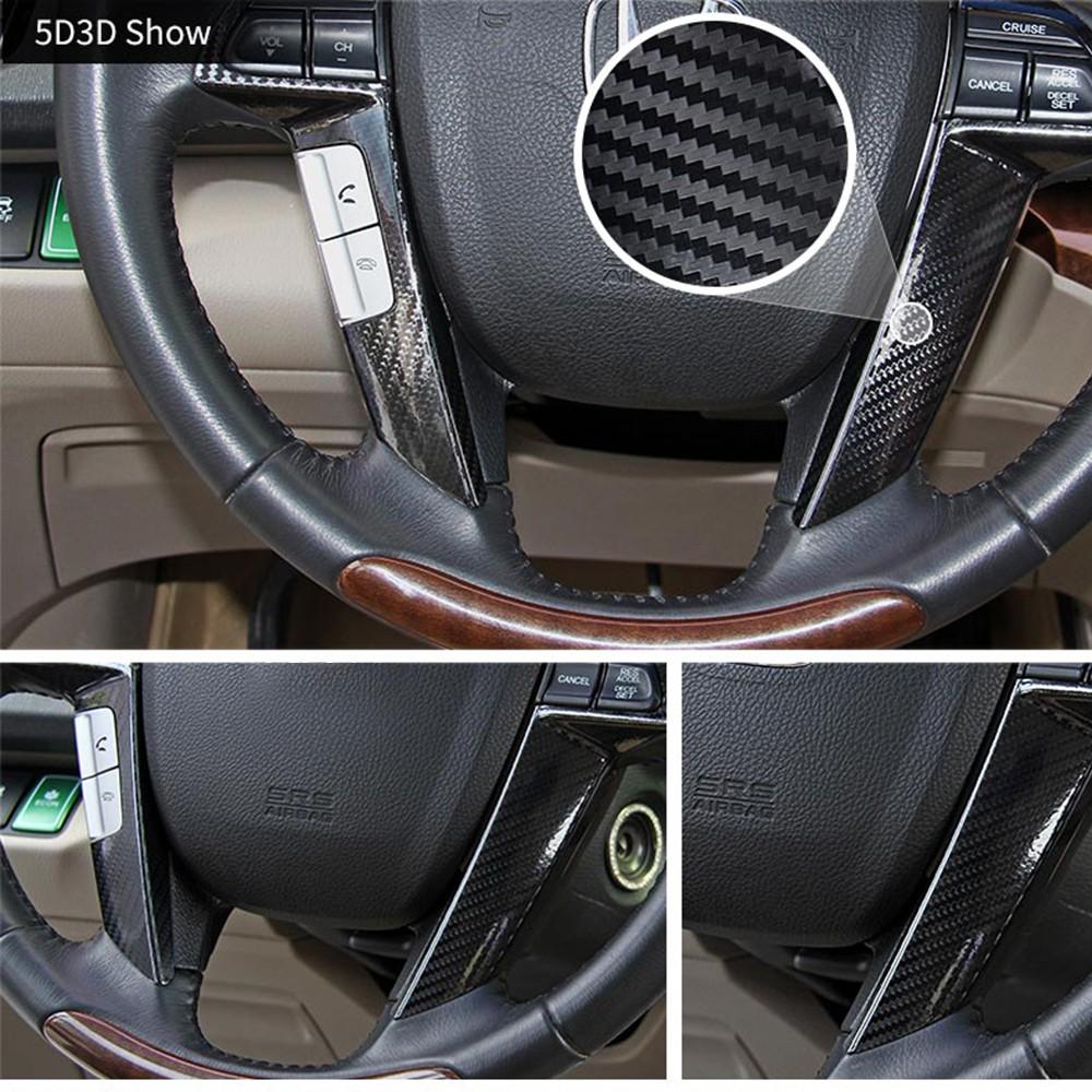 

5D Vinyl Film Carbon Fiber Car Wrap Film Carbon Fiber Car Sticker Accessory Auto Film Black