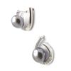 Les Trésors De Lily [L7682] - Silver 'Sissi' Earrings Silver Gray (rhodium Plated) - 13x12 Mm