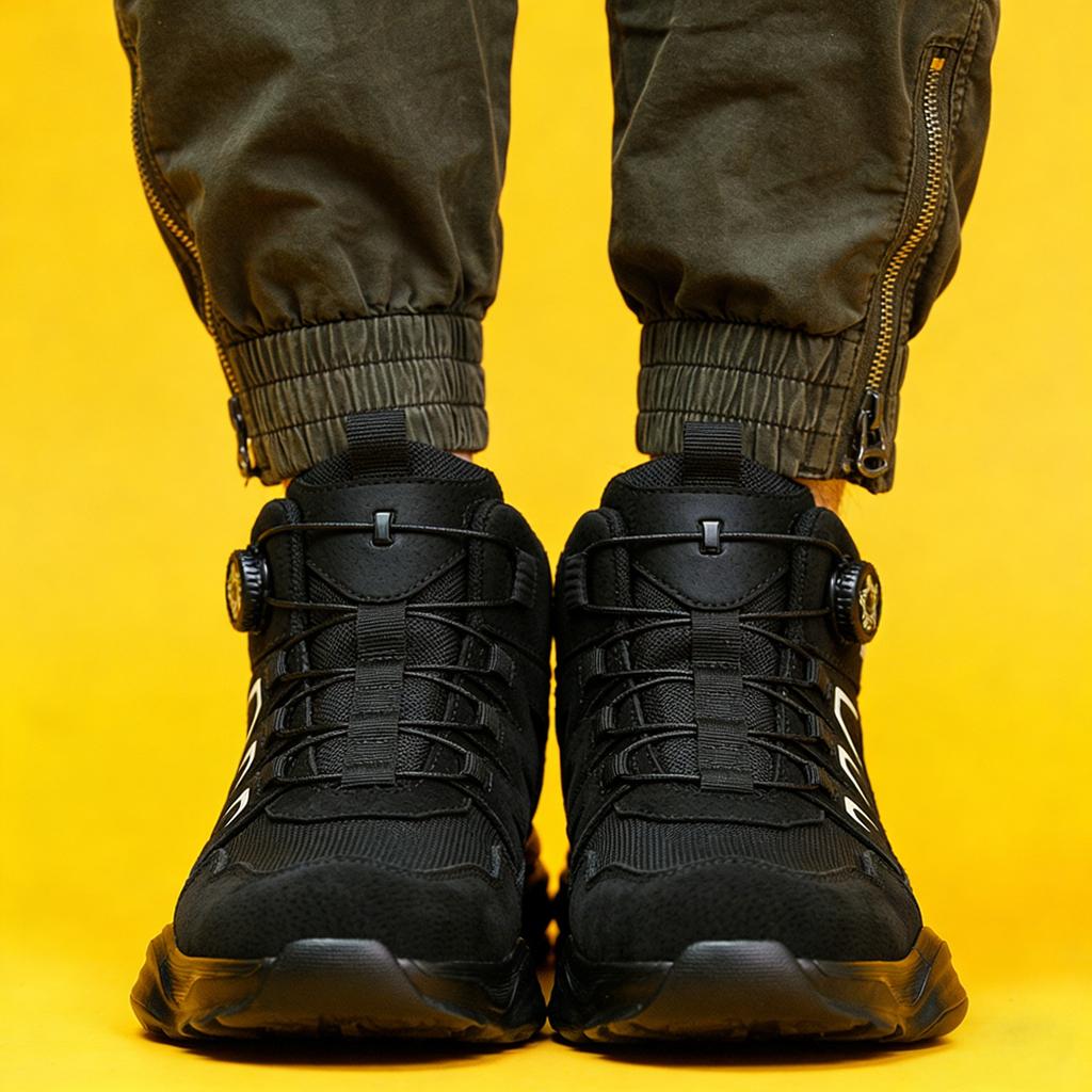 Anti-Smash Anti-Puncture Fashion Sneaker Safety Shoes For Men Men's Work Shoes NO Slip Construction Working Boots Steel Toe Shoe