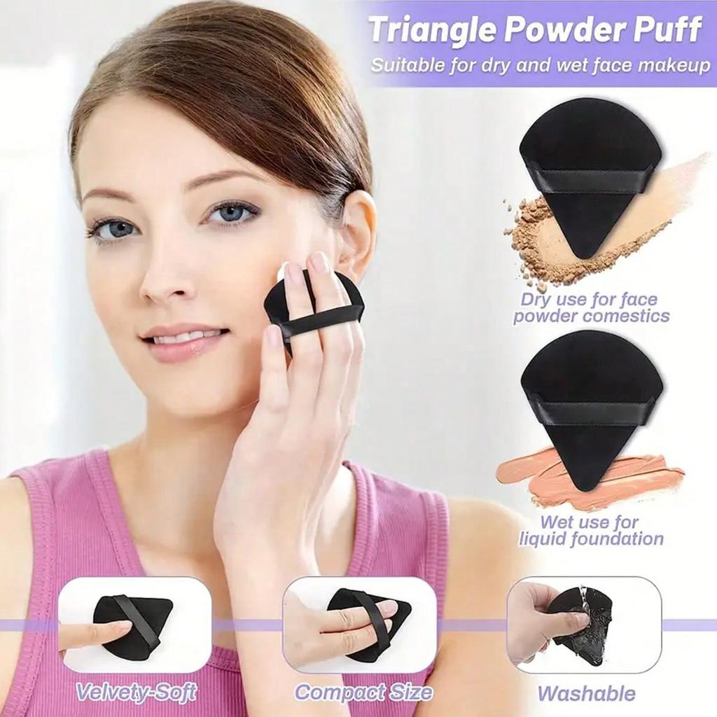9Pcs Makeup Sponge Set Dual Use Contour Highlight Sponge for Liquid Cream Powder All Skin Types Cosmetic Accessories