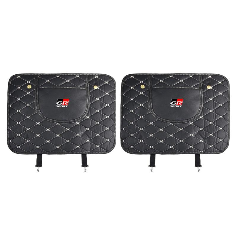 Car Seat Back Storage Protective Pad Prevent Kick Mat for Toyota Trd GR Land Cruiser Camry Highlander Corolla Yaris Chr Auris RAV4