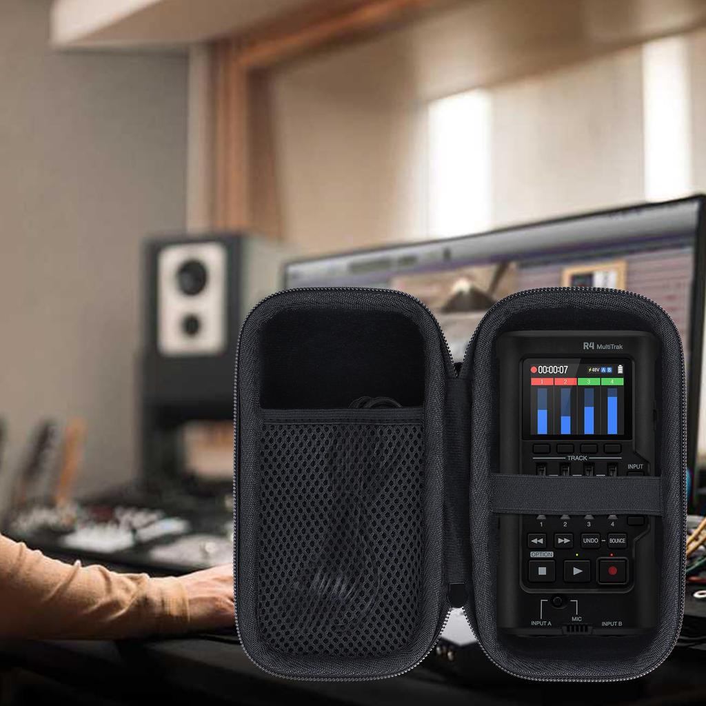 Zoom R4 MultiTrak 32bit Float Portable Recorder Compatible with Lebakort Storage Case Multi-Track