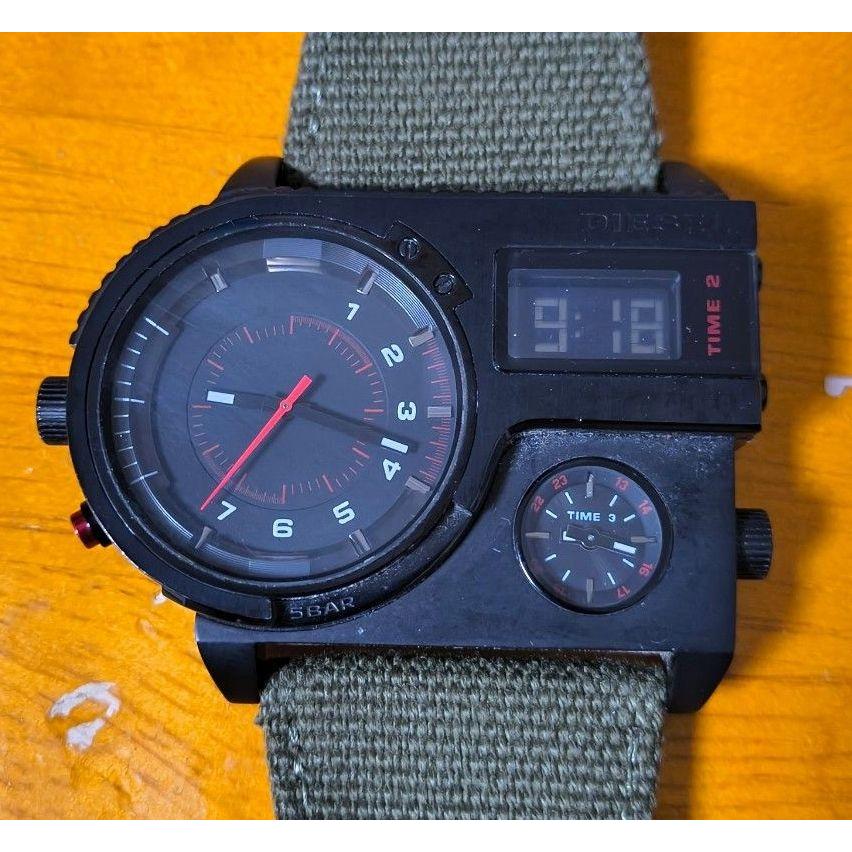 Used DIESEL Diesel Watch Men s Military Khaki Belt