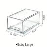 Stackable Clear Drawer Storage Box Plastic Organizer DrawerFor Home Organization & Storage Fridge Makeup Desk