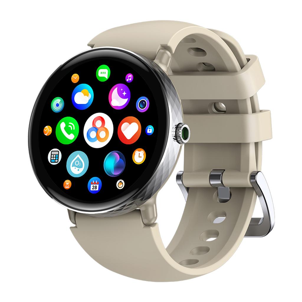Wireless Calling Women Smartwatch 1.2 Inch AMOLED Screen Double Straps Health Monitoring Smart Watch