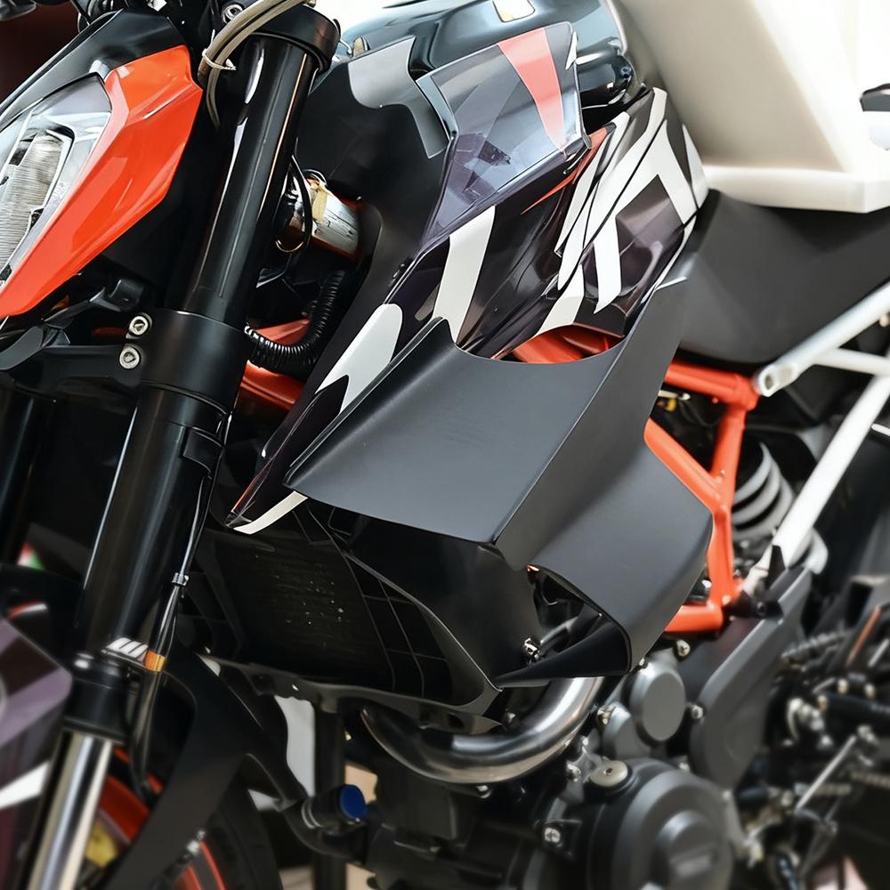 Für KTM DUKE 390 2017 390DUKE DUKE390 Motorrad Abtrieb Naked Frontspoiler Winglet Aerodynamischer Flügel Frontspoiler-Kit