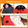Wearable Ladybug Pillow Cute Warm Sleeping Wearable Plush Removable Oversized 60cm 23in Giant Wearable Ladybug Pillow