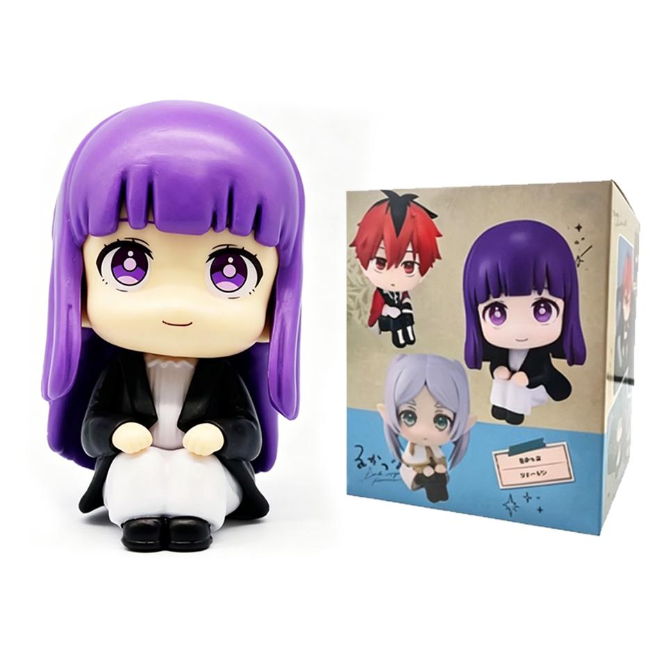 10cm Frieren Beyond Journey's End Anime Meisjes Figuur Sousou No Frieren Actiefiguur Fern/Frieren/Huckle Figuur Model Poppen Speelgoed