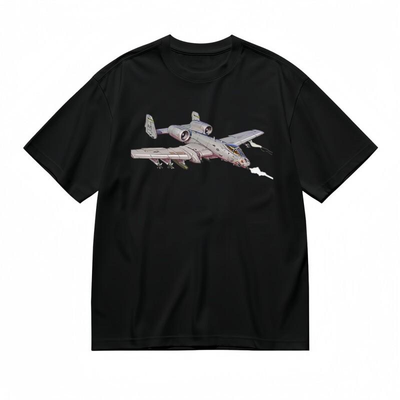 

Women s Trend Breathable T-Shirt Twin-Engine Aircraft Dynamic Motion Artwork Tee 3XL