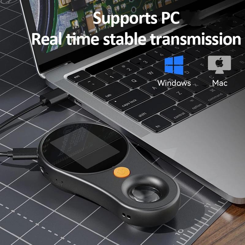 500X Magnification Digital Handheld Microscope Magnifier Portable Magnifying Glass Two Megapixel with Light for Coins Jewellery