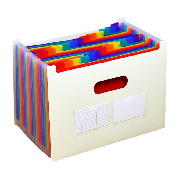 A 4 Multi-Layer Accordions Document Organizers Document Storage Bag Expanding File Folder Office Supplies