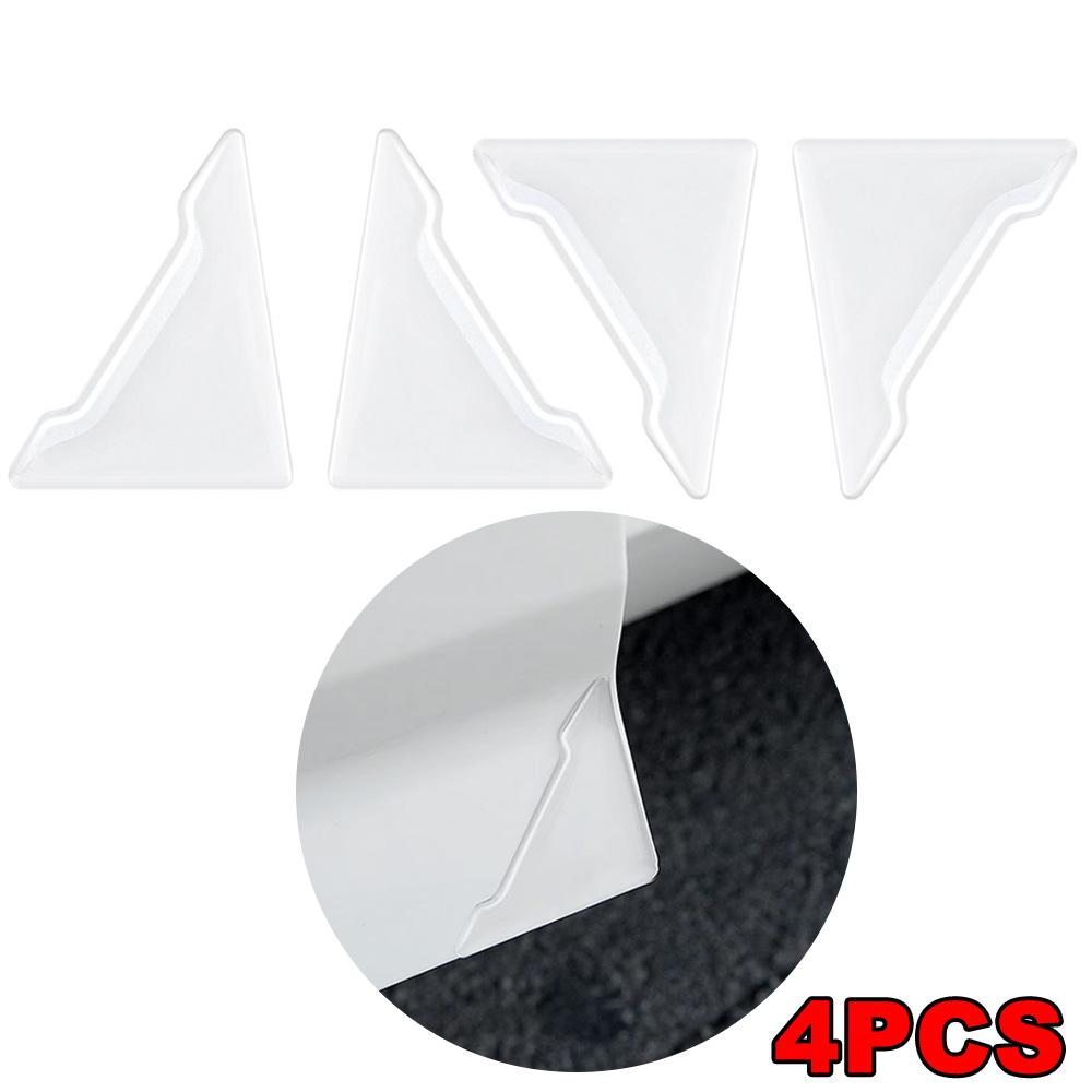 2/4pcs Car Door Corner Transparent Protective Stickers Anti-collision Anti-Scratch Cover Car Door Protector Sticker Accessories