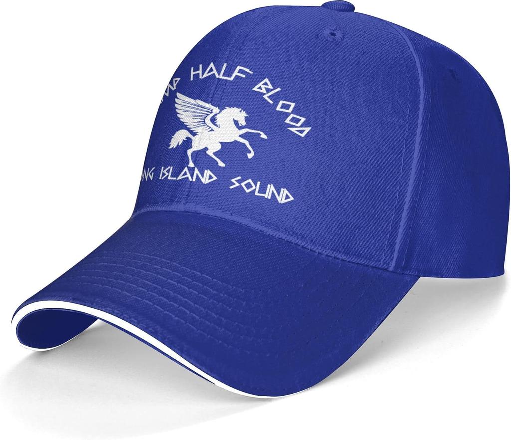 Camp Half Blood Pegasus Graphic Baseball Cap Unisex Polyester Adjustable Sun Protection Dad Hat