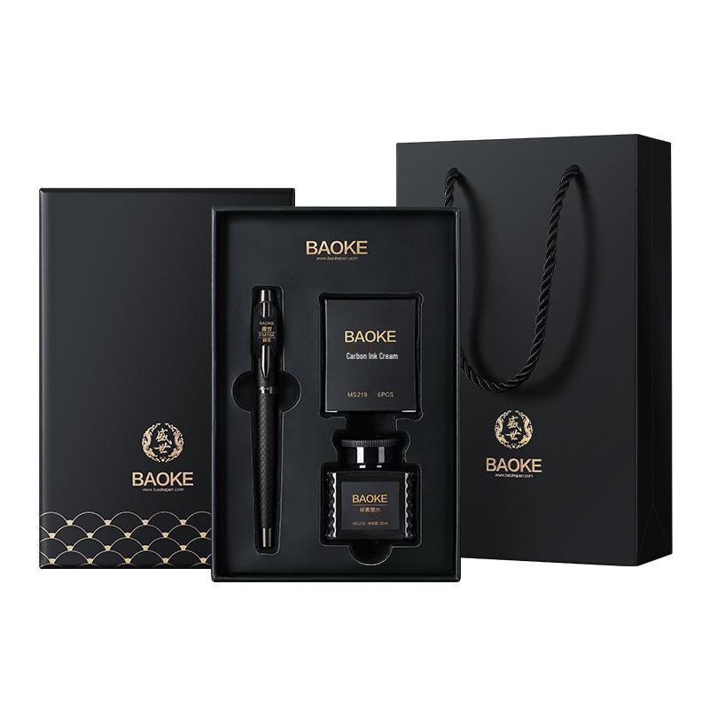 BaoKe Premium Fountain & Ballpoint Pen Gift Set - Ideal for Office, Signature, and Teacher s Day Stationery.