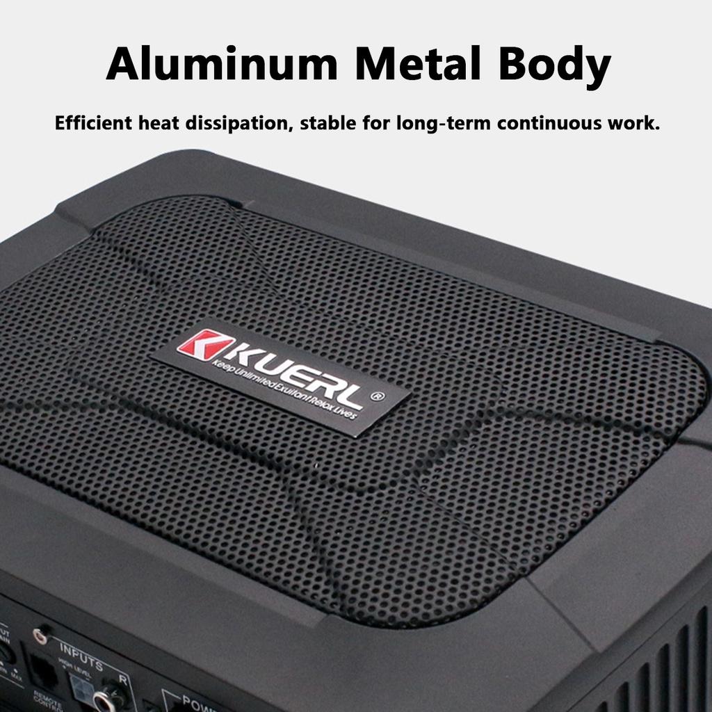 800W 9 Inch 12V Car Under Seat Slim Sub Woofer AMP Super Bass Car Amplifier Active Subwoofer Subwoofers Ultra-thin Car Speaker