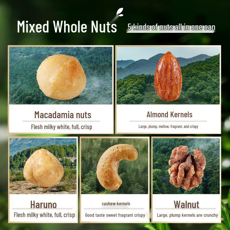 Baicaowei Black Truffle Ham Flavored Daily Mixed Nuts